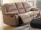 Vente-unique Relaxsofa Microfaser 3-Sitzer Herna - Braun