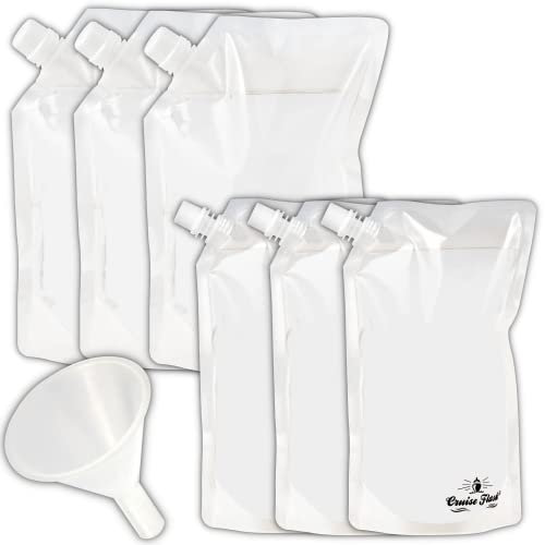 Kit Cruise Flask ocultable y reutilizable – Bebidas en cualquier lugar – 3 x 32 oz + 3 x 16 oz + 1 embudo