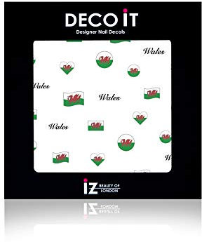 Wales Flag Nail Decals/Stickers by iZ Beauty LDN