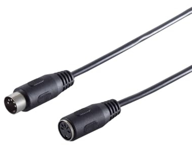 DIN Verlängerung- 5-pol. Stecker/Buchse 2,5m