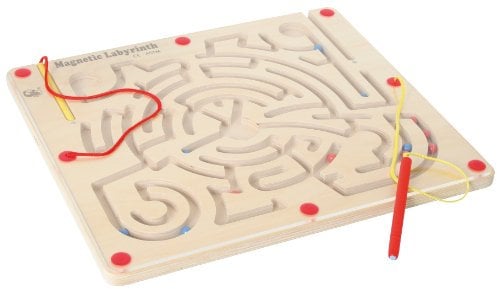 Bartl 104724 Magnetisches Labyrinth aus Holz und Acrylglas, Spielend Feinmotorik üben für Kinder