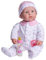 jc toys- Muñeca La Baby de 51 cm tiene Cuerpo blando y lavable, biberón mágico y chupete, rosa, diseñado en España, +2 años