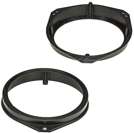 tomzz Audio 2839-009 Lautsprecherringe Adapter Halterungen kompatibel mit Opel Corsa B C Tigra Meriva Vivaro Combo Fronttür für 165mm DIN Lautsprecher