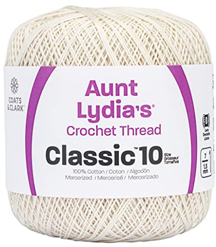 Red Heart Klassisches Häkelgarn, 1 Packung, Antikweiß, 300 m