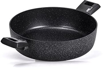 Moneta 0001850228 Etnea - Tegame 2 Manici, Nero, 28 cm