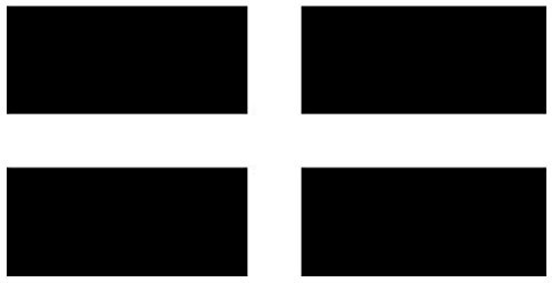 Flagge, Motiv: Cornwall, 125 cm x 91 cm