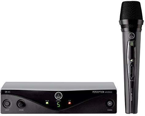 AKG 3251H00070, Perception Wireless 45 - Set microfono + trasmettitore wireless, nero