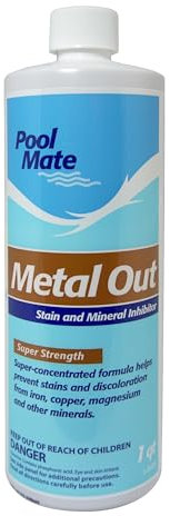 Pool Mate 12550 Mineral Out and Stain Remover for Swimming Pools, 1Quart