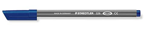 STAEDTLER 326-8 Fasermaler Noris Club, circa 1.0 mm, auswaschbar, 10 Stück im Kartonetui, grau