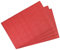 4er Pack Platzset/Tischset 30x45cm waschbar und hitzebeständig-Struktur rot