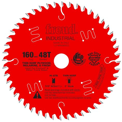 Freud LU79R006M20: 160mm Thin Kerf Ultimate Plywood & Melamine Blade