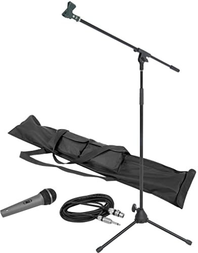 chord 180.066UK Microphone and Stand Kit with Carry Bag