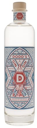 DODD's Gin - Distilled Gin - 49,9% Alcool - Origine : Angleterre - Bouteille 50 cl