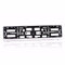 2 x Silver Effect Number Plate Holder/Car Registration Surround ABS MS