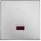 WECHSELSCHALTER M. GLIMMLAMPE INOX