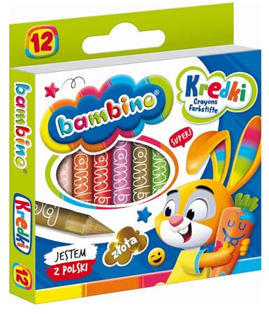 Kredki Bambino swiecowe 12 kolorów