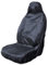 Carseatcover-UK Heavy Duty Black Waterproof Car Seat Cover - Single (Airbag Friendly)