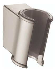 hansgrohe Easy Install Handheld Shower Head HolderClassic in Brushed Nickel, 28324820