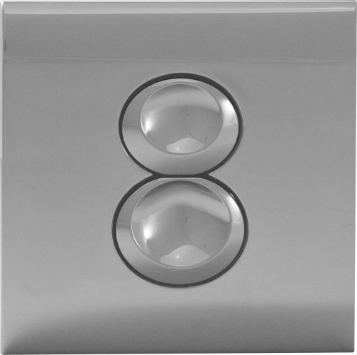 Regiplast 1621C Pneumatischer Druckschalter, 2-Mengen-Spülung, zum Einbauen, Chrom