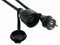 Perel Rallonge électrique 5 mètres H05RR-F 3G2.5 16 A 230 V 3680 W Caoutchouc Noir IP44 Schuko Type E/F Mise à la Terre extérieur Flexible Jardin Atelier Outils électriques