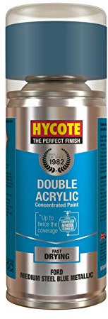 Hycote Ford Medium Steel Blue Metallic Touch Up Aerosol, 150ml