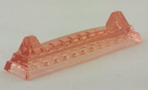 Porte couteaux en verre rose