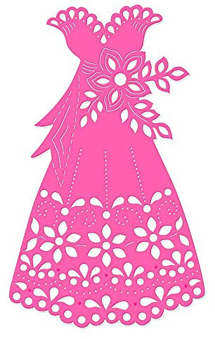 Sweet Dixie Lace Dress Die, Grey