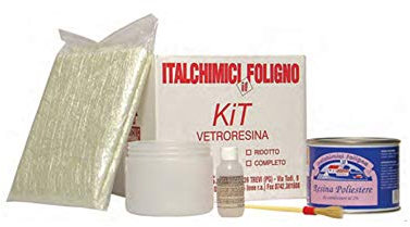 70632 - Kit de fibre de verre pour réparation pare-chocs, carrosserie, carénage de moto et voiture