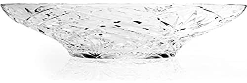 RCR 25599020006 Melodia Bol Décoratif en Luxion Cristal, Diamètre 30cm, Bol pour Décoration Intérieure ou pour des Fruits, Transparent