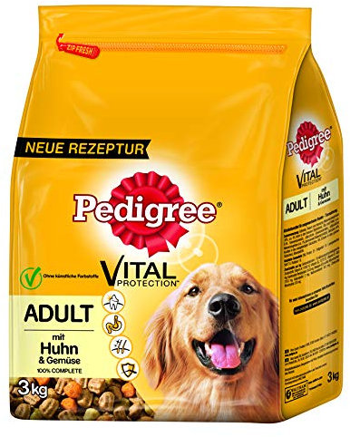 Pedigree Trocken Adult mit Huhn & Gemüse | 3kg Hundefutter