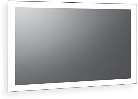 Spiegel ID Noemi: LED Badspiegel mit Beleuchtung 120x80cm (Breite x Höhe) - nach Wunsch anpassen - Made in Germany - Beleuchtung: rundherum - Lichtfarbe: warmweiß
