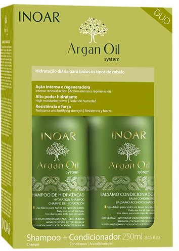 INOAR Duo Arganöl Shampoo und Conditioner Kit 250 ml