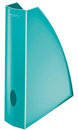 Leitz Stehsammler, A4, 6er Pack, Zur Aufbewahrung von Dokumenten und Zeitschriften, Mit Griffloch, Eisblau, WOW, 52771051