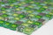 Mosaik Quadrat Crystal/Stahl mix grün Glasmosaik Transluzent Transparent 3D, Mosaikstein Format: 15x15x8 mm, Bogengröße: 305x322 mm, 1 Bogen/Matte