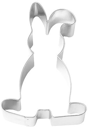 Birkmann 143678 Lebkuchen-Ausstechform Hase mit Schlappohr, Grau, 11,5 cm