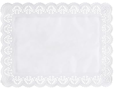 PAPSTAR 1 Karton = 20x100 Spitzenpapiere eckig 40 cm x 30 cm Weiss 12298