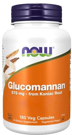 NOW Foods - Glucomannan from Konjac Root, 575mg - 180 caps