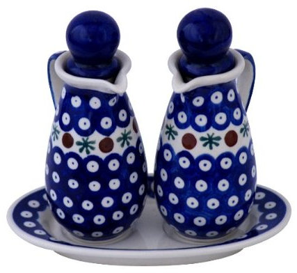 Bunzlauer Keramik Huile et Vinaigre Distributeur en kit Motif 41