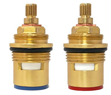 TÊTE DE ROBINET À DISQUE EN CÉRAMIQUE 3/4” (bain/douche) Quart de tour 20 crans x 57mm X 8mm