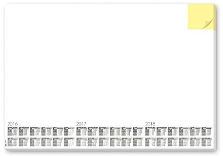 Sigel 5 x Schreibunterlage 'Memo' Papier 59,5x41cm Kalender 30 Blatt