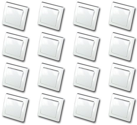 DELPHI Set di 16 antifonale-interruttore bianco 250V~/ 10 A