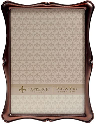 Lawrence Frames Bilderrahmen, 12,7 x 17,8 cm, Bronze, Glas, 5x7