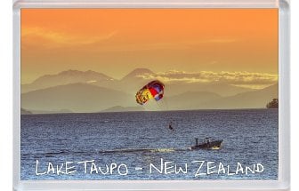 Lake Taupo - New Zealand - Jumbo Fridge Magnet