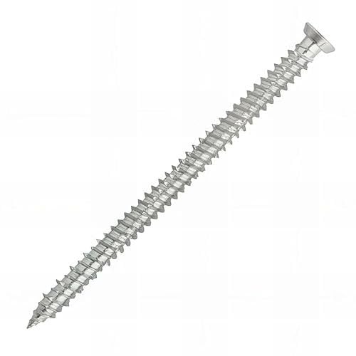 Scell-it SC-BTS75182F Sell IT Tornillos avellanados para hormigón, 7,5 x 182 mm, Caja de 50 Unidades, fijación Directa al Material, Soporte sólido, Montaje sin tensión