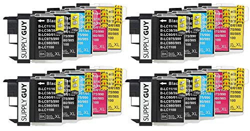 Supply Guy 20 XL Patronen kompatibel mit Brother LC1100 LC-1100 passend für DCP-145c DCP-195c DCP-165c MFC-250c MFC-490cw MFC-5490cn MFC-5890cn MFC-6490cw MFC-255cw MFC-290c MFC-295cn MFC-297c