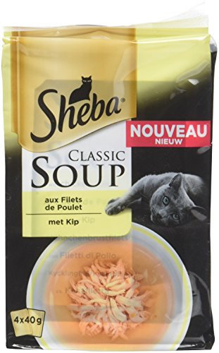 Sheba Set mit 12 Suppen für Katzen, 4 x 40 g, 48 Frischebeutel