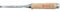Connex COX861008 Stechbeitel mit Ulmer Heft aus Weißbuche und Chrom-Vanadium-Klinge mit Seitenfase, Breite 8 mm