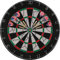 LIFETIME 17881 Dartscheibe Ø 45cm beidseitig bespielbar Dartboard inkl. 6 Dartpfeile Bar/Pub/Kneipe, Schwarz