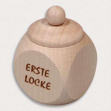 HOFMEISTER® Holzdose mit Schraubverschluss, Erste Locke, Einbrand, Ahorn, L30xB30xH49 (n)
