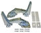 Bauknecht Whirlpool Türscharnierset, Türscharnierkit für oben und unten für Kühl- und Gefrierschrank auch Philips - Nr.: 481231018626